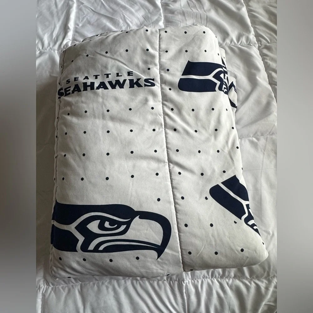 Seattle Seahawk Football Blanket